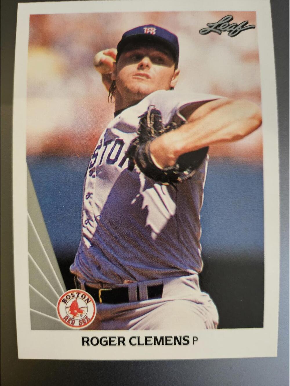 1990 LEAF BASEBALL ROGER CLEMENS #12 RED SOX NMMT/MINT
